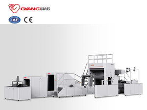OYANG Machinery A Series เครื่องผลิตถุงกระดาษทรงสี่เหลี่ยมด้านล่างพร้อมที่จับแบบบิดทางออนไลน์