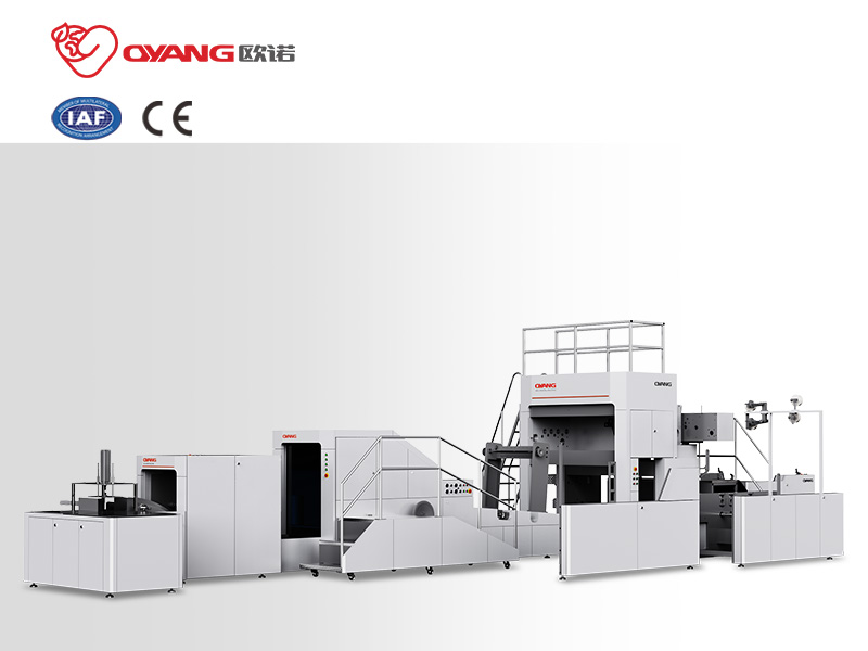 OYANG Machinery A Series เครื่องผลิตถุงกระดาษทรงสี่เหลี่ยมด้านล่างพร้อมที่จับแบบบิดทางออนไลน์