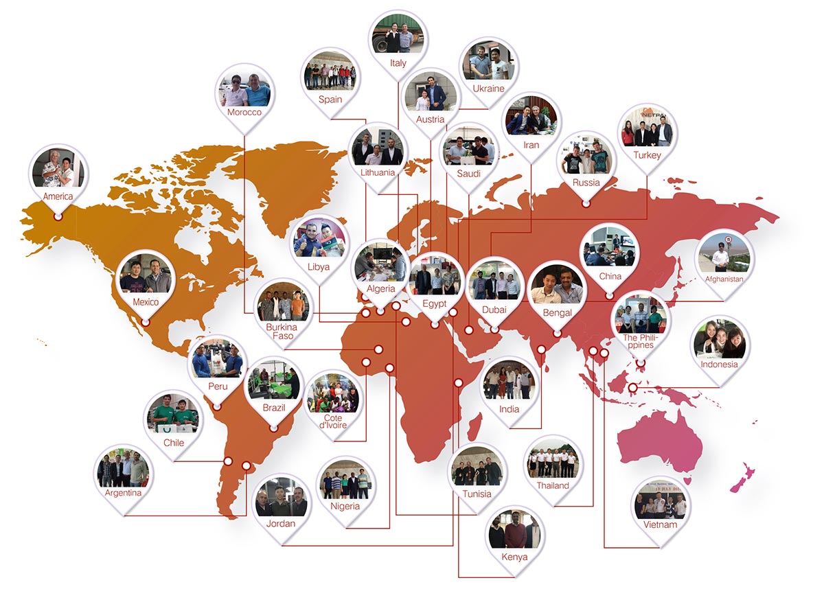 ลูกค้ามากกว่า 3,000 รายใน 120 ประเทศ+