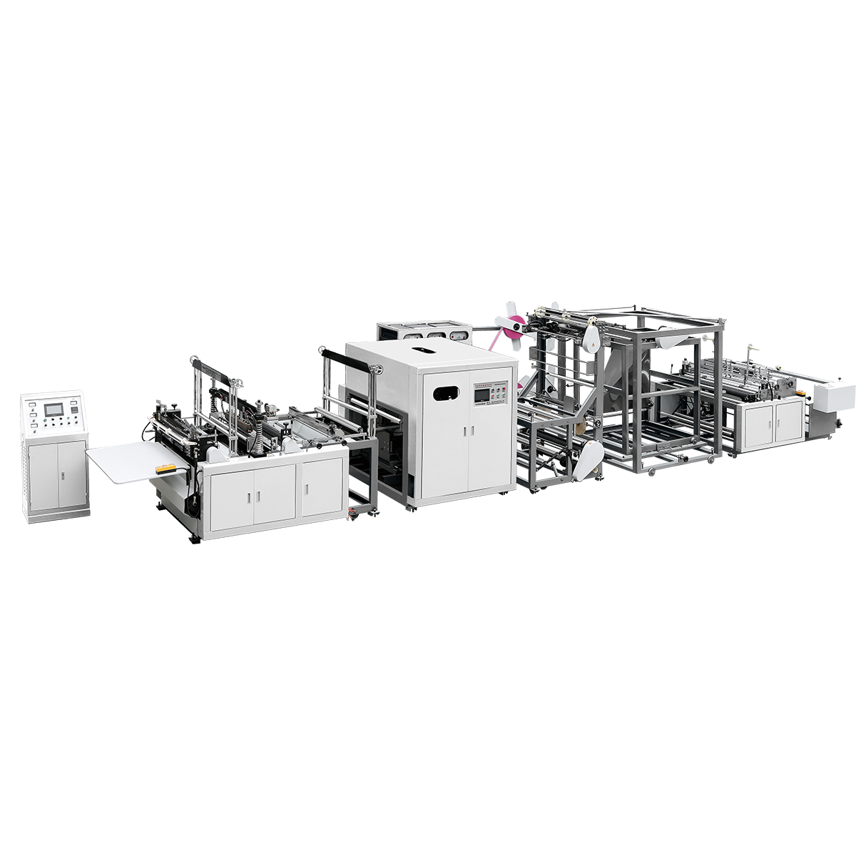 OYANG 15 C700/800 เครื่องทำถุง D-Cut ไม่ทอ